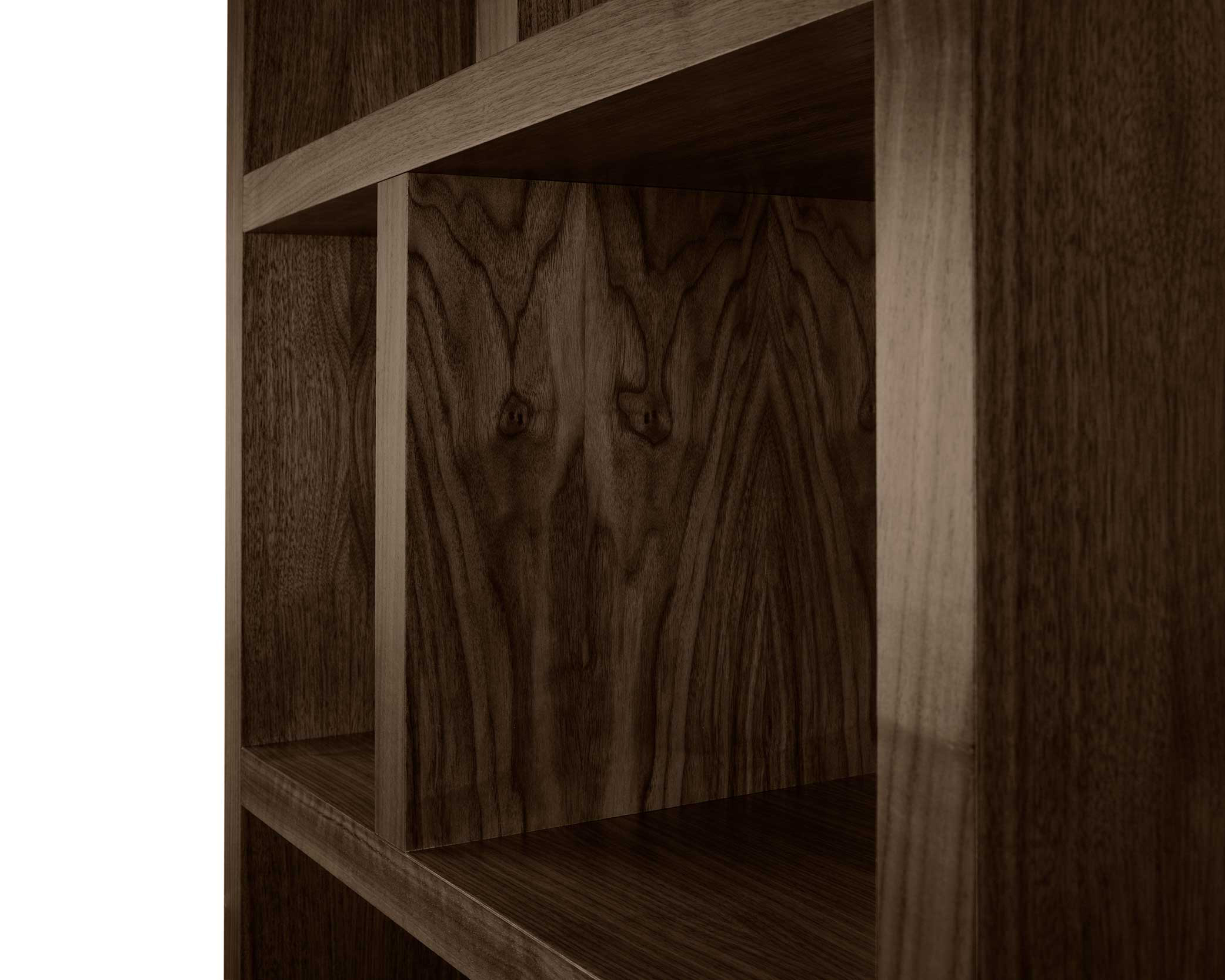 Etagère Berkeley 70 cm 5 niveaux - placage noyer - Image 4