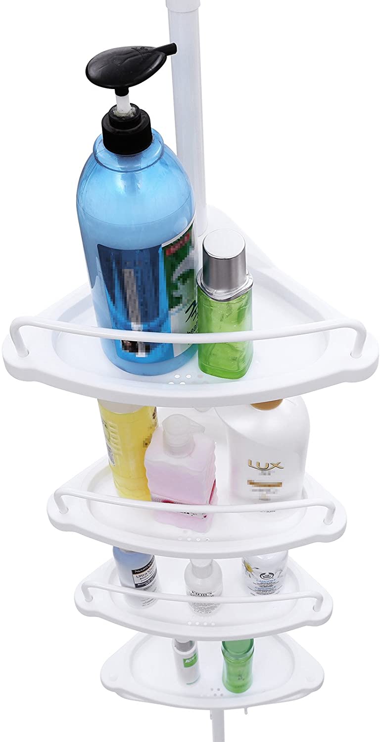 Etagère d'angle de douche Ilyan 4 niveaux - blanc - Image 6