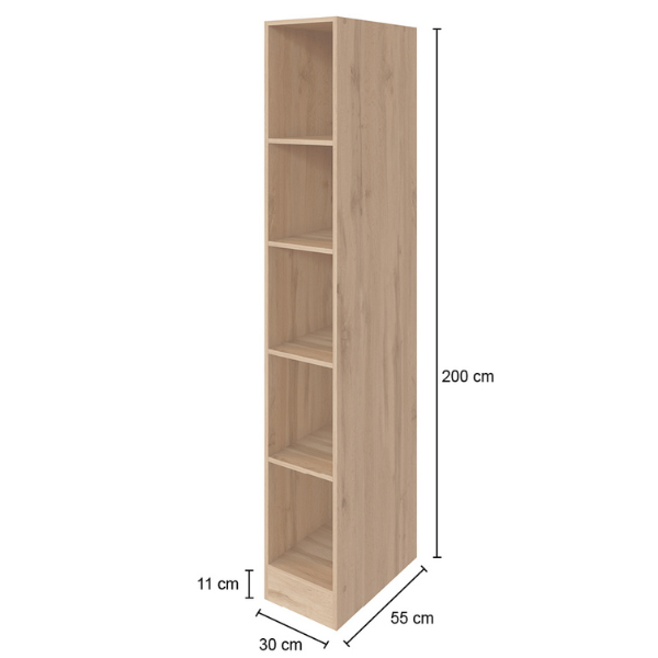 Etagère de cuisine Sorrella 4 étagères - chêne - Image 5