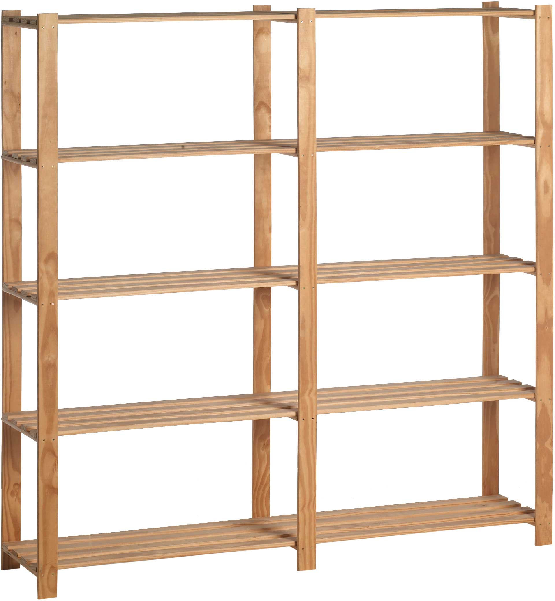 Etagère double en bois - Image 2