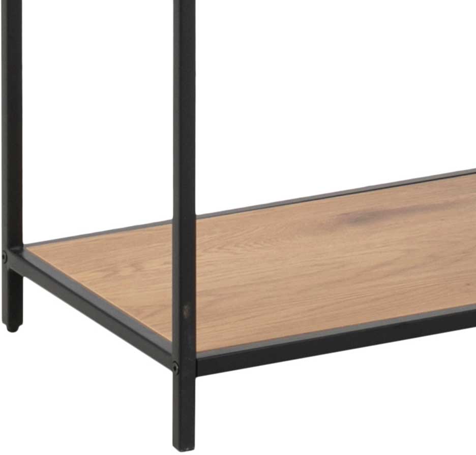 Etagère Dover 114 cm 4 tablettes - noir/chêne sauvage - Image 4