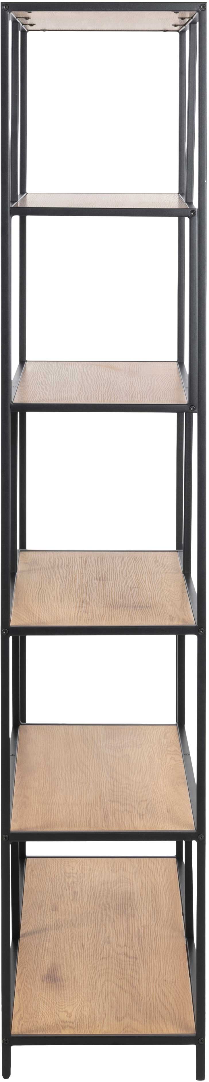 Etagère Dover 114 cm 4 tablettes - noir/chêne sauvage - Image 5