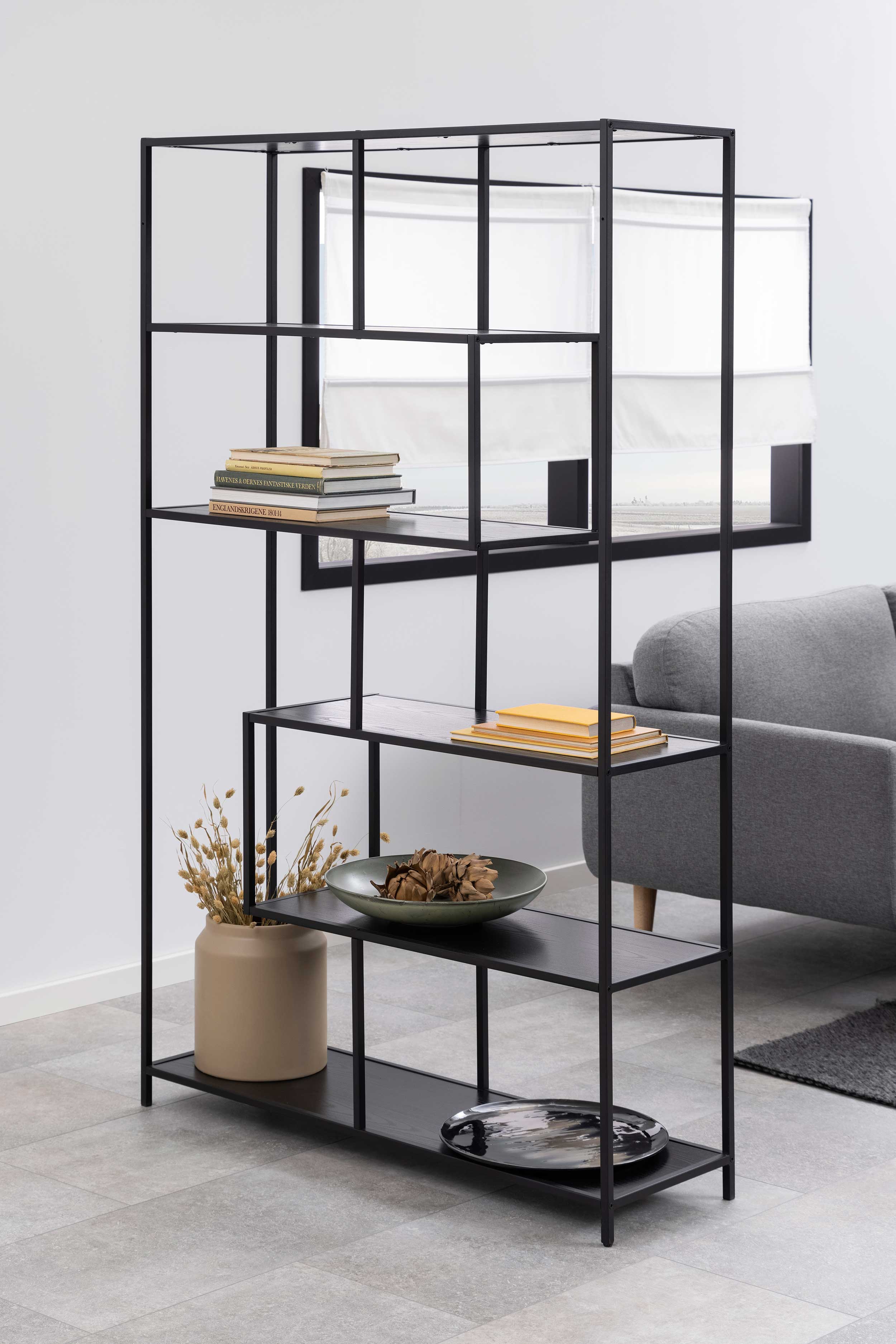 Etagère Dover 114 cm 4 tablettes - noir - Image 10