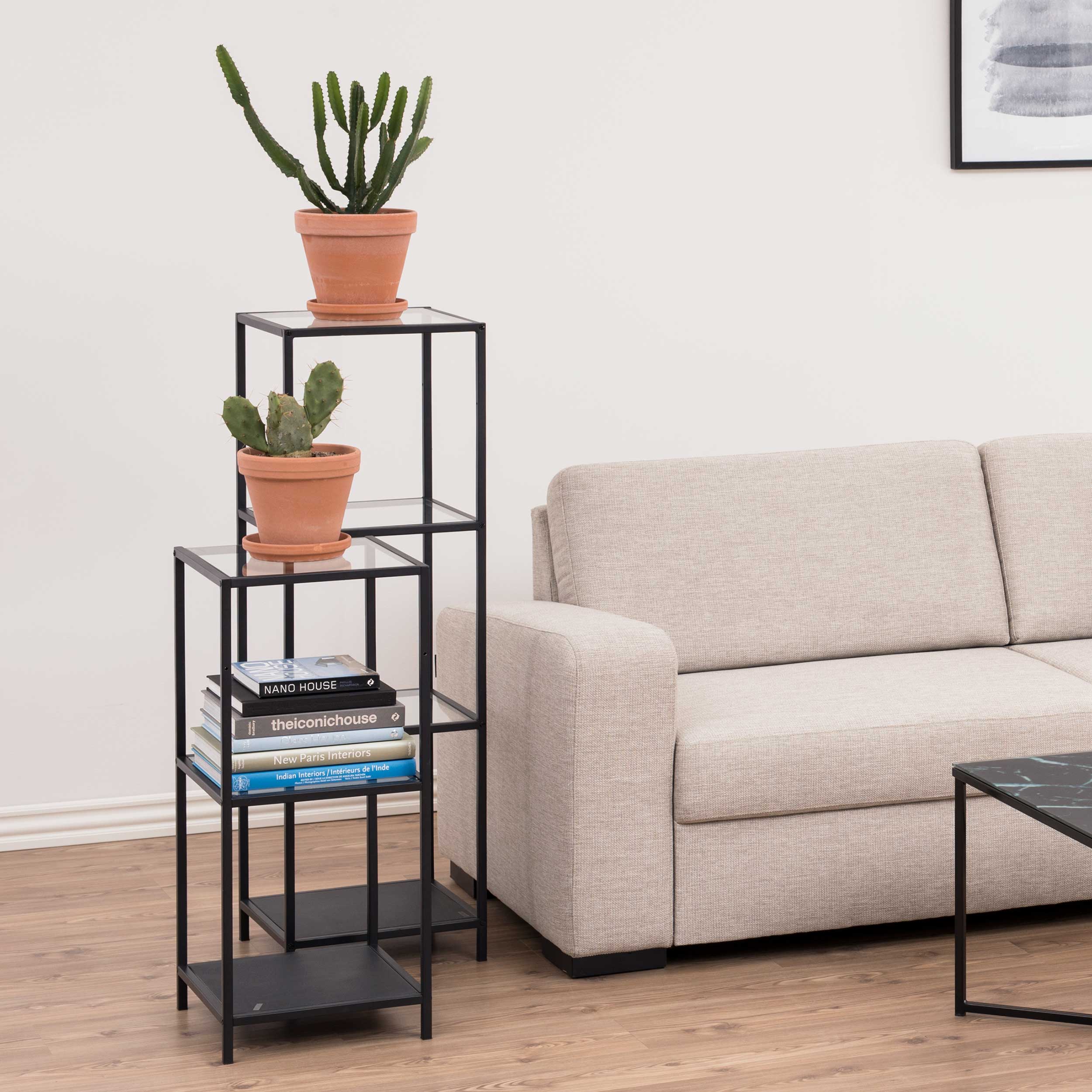 Étagère Dover 37cm, 3 tablettes - noir - Image 8