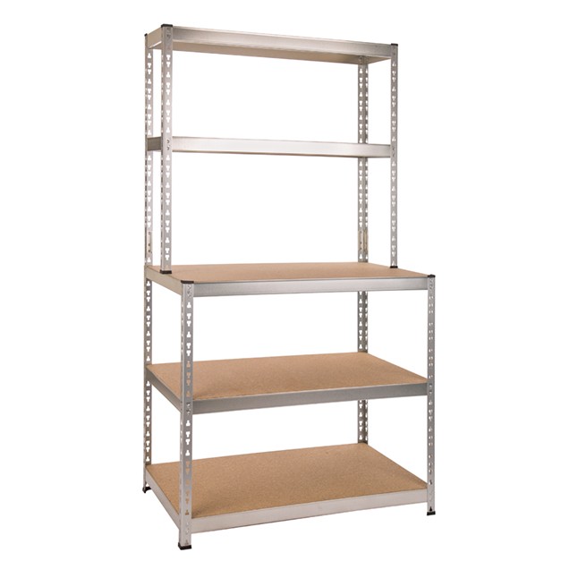 Etagère Heavy Duty avec 2 étagères étroites & 3 étagères larges