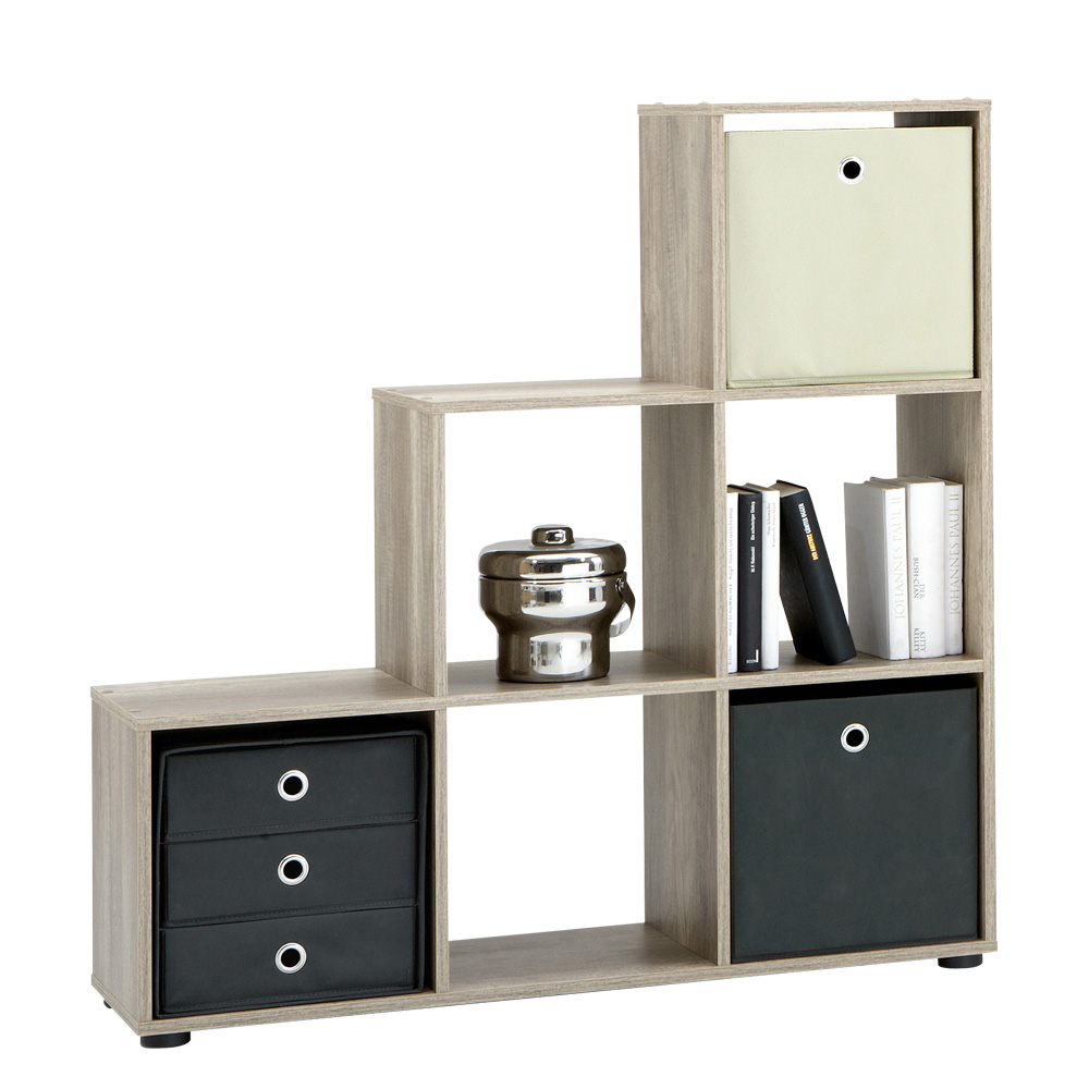 Étagère Méga 6 niches - chêne gris - Image 4