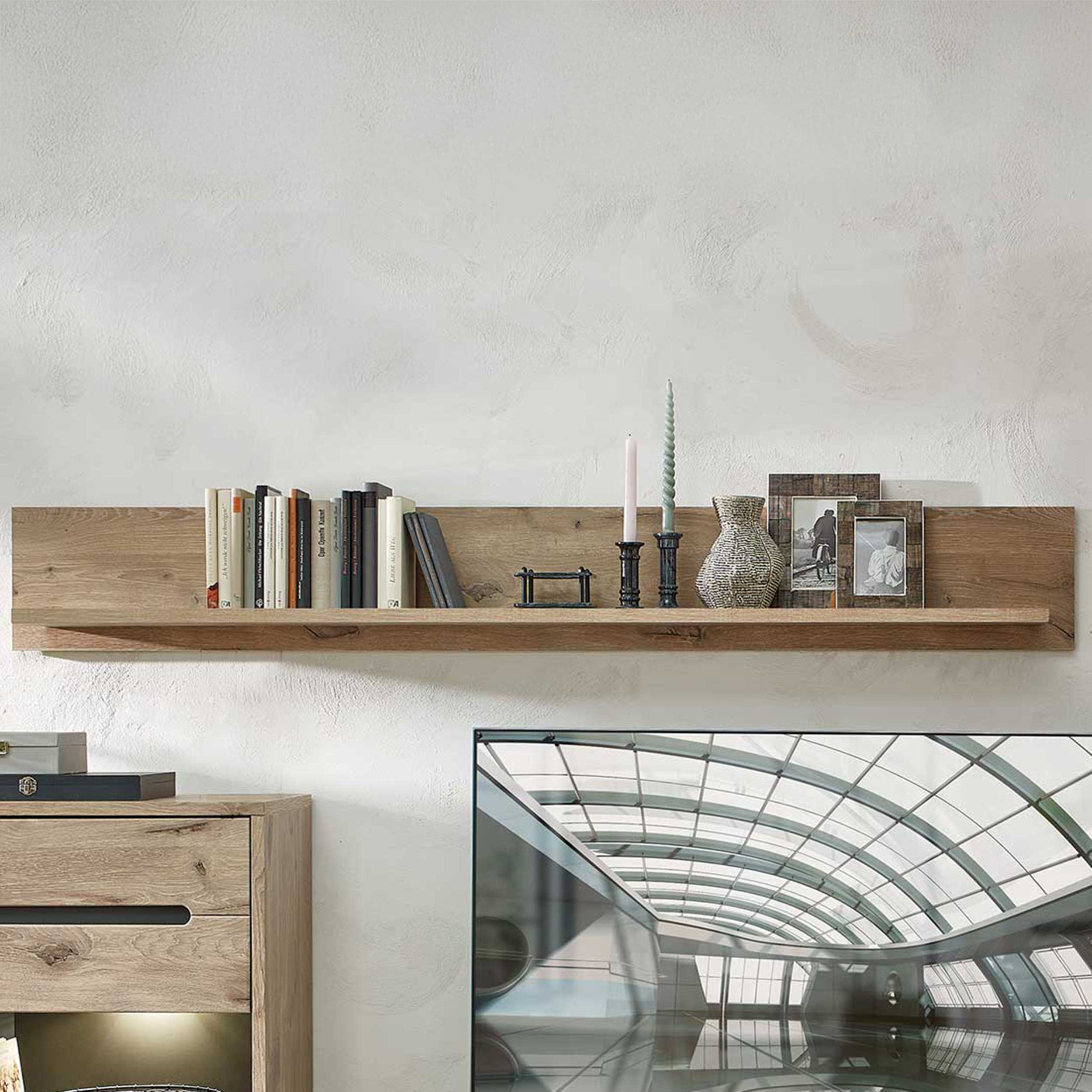 Etagère murale Bellini 185cm - chêne