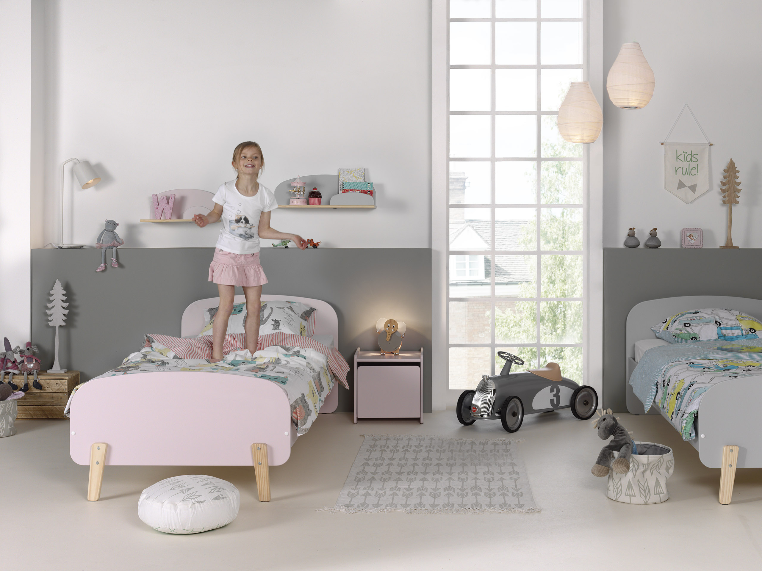 Etagère murale Kiddy 45 cm - rose - Image 2