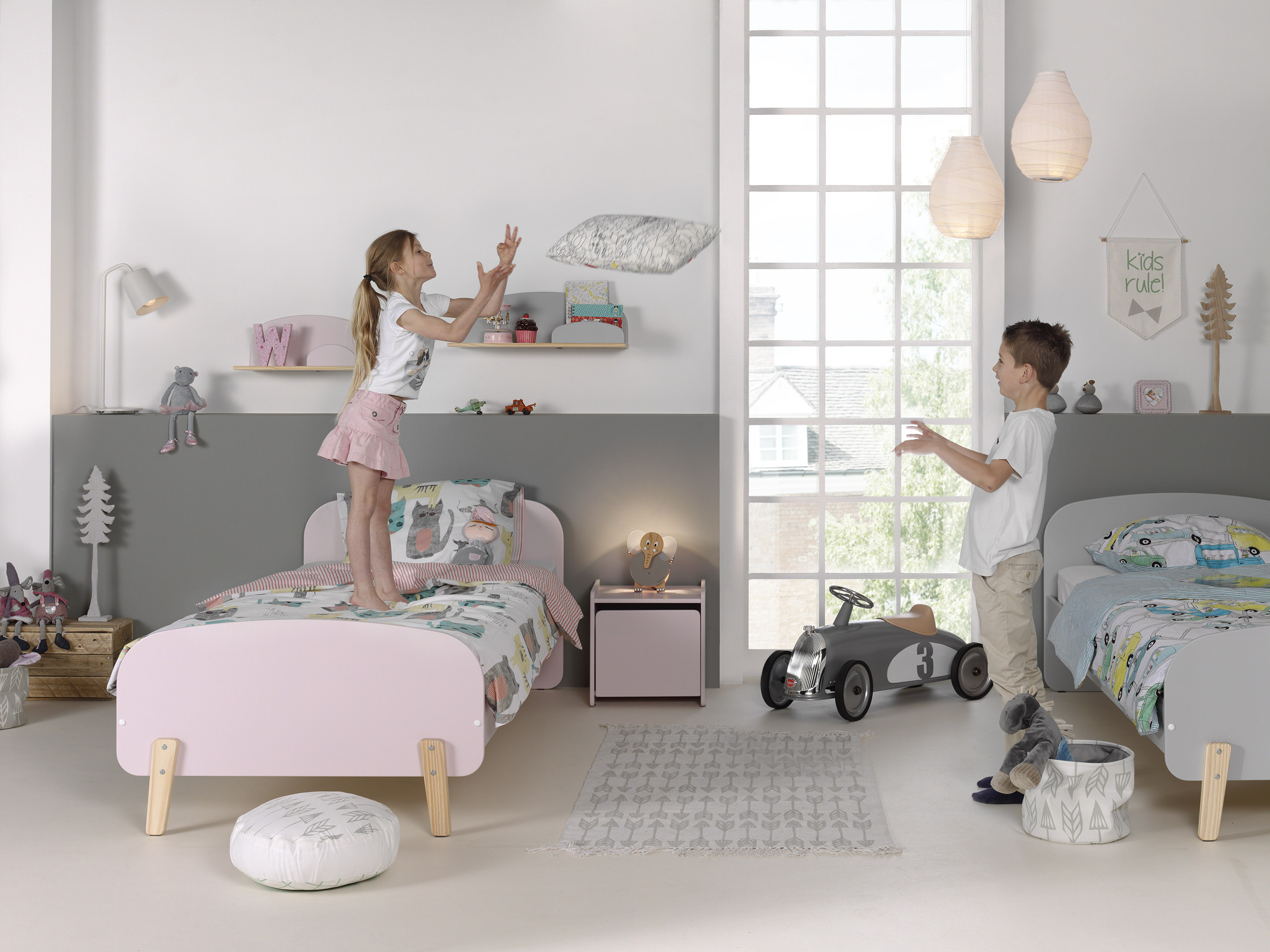 Etagère murale Kiddy 65 cm - gris clair - Image 3