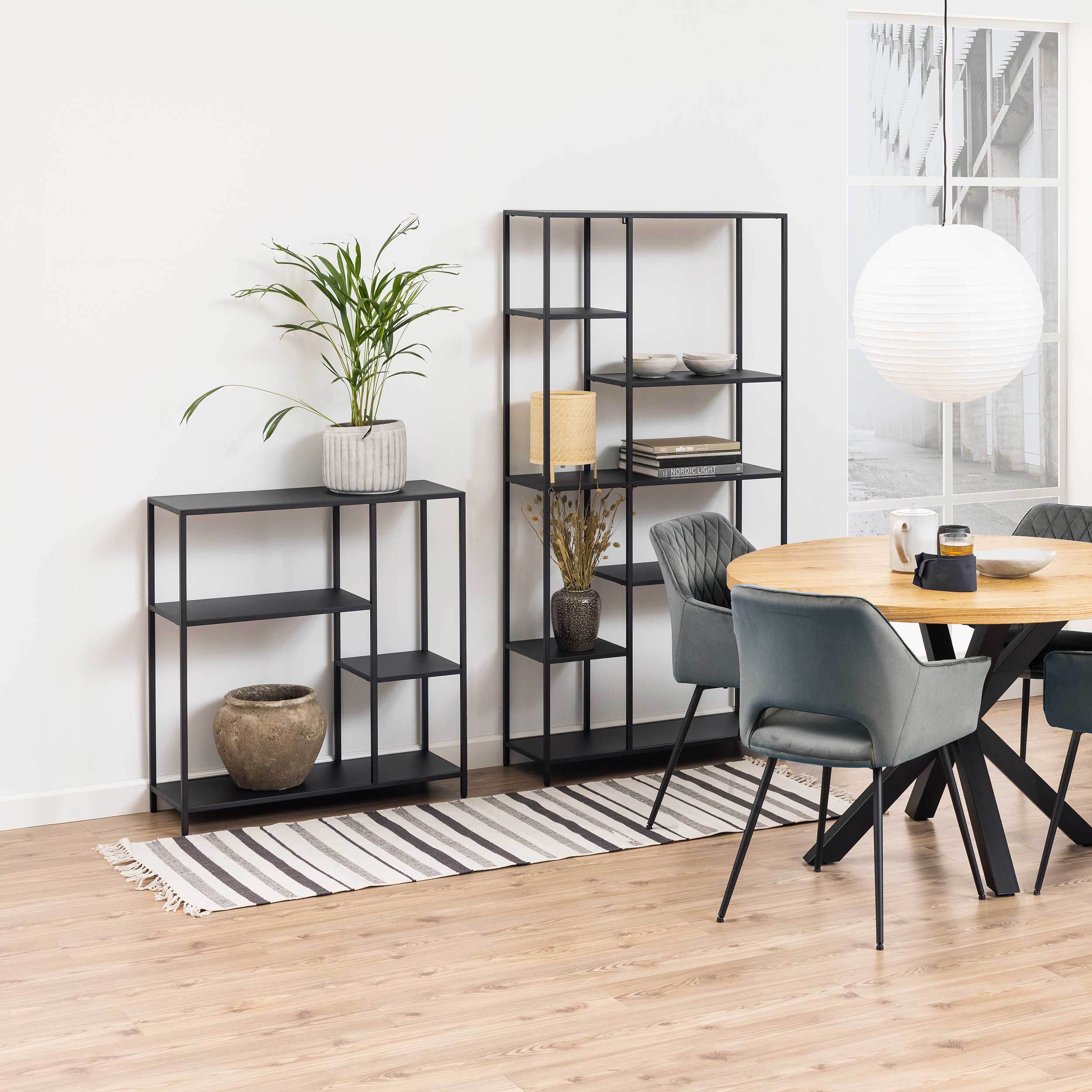 Etagère Nebas 79,5cm 3 tablettes - noir - Image 9