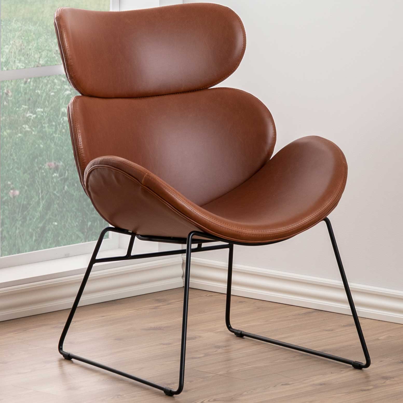 Fauteuil Cazari - marron/noir - Image 1