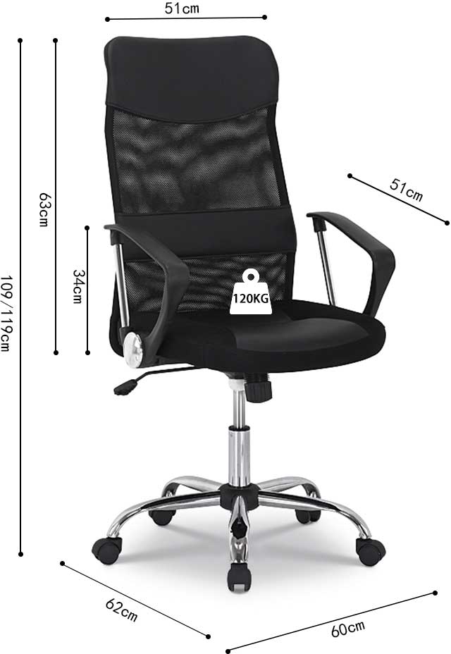 Fauteuil de bureau Max - noir - Image 2