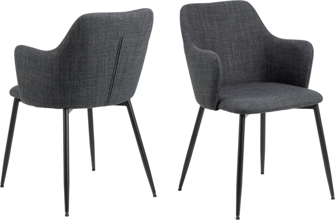 Fauteuil Ilsa - gris foncé - Image 8