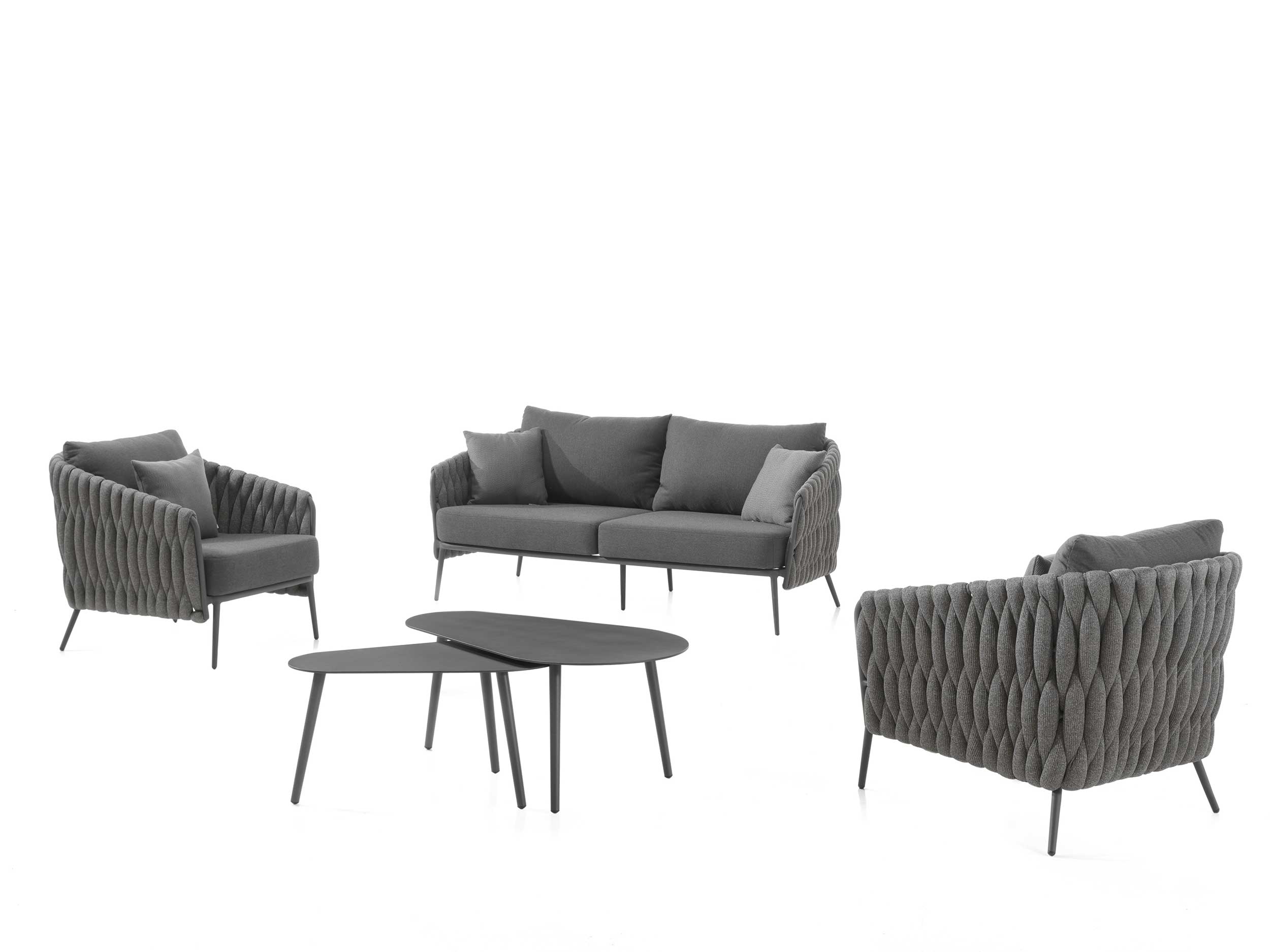 Fauteuil pour extérieur Gabon - anthracite/gris foncé - Image 4