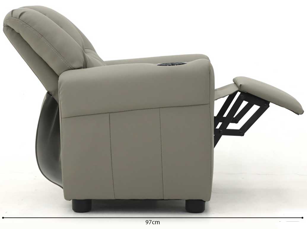 Fauteuil relax pour enfants Rex - gris - Image 3