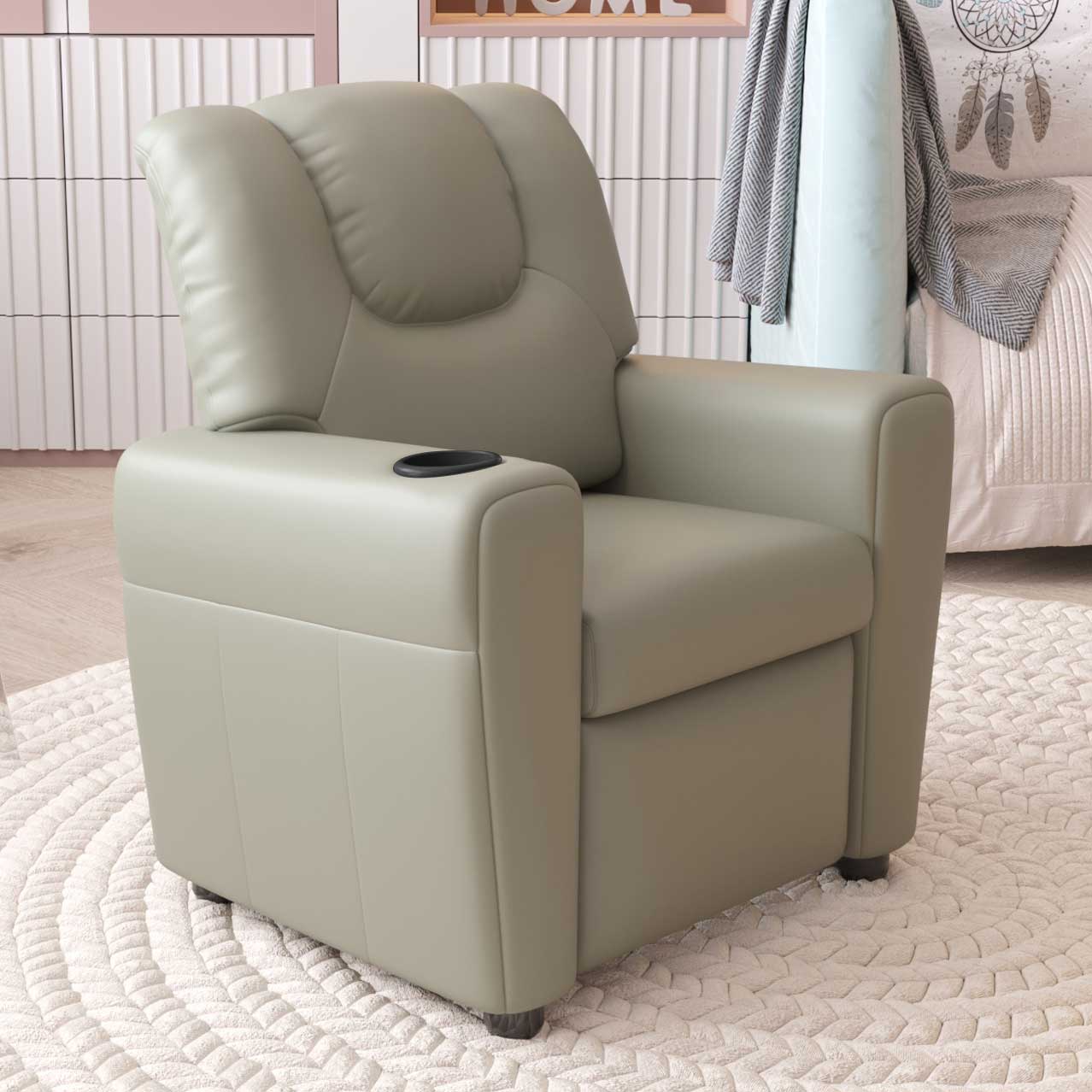 Fauteuil relax pour enfants Rex - gris