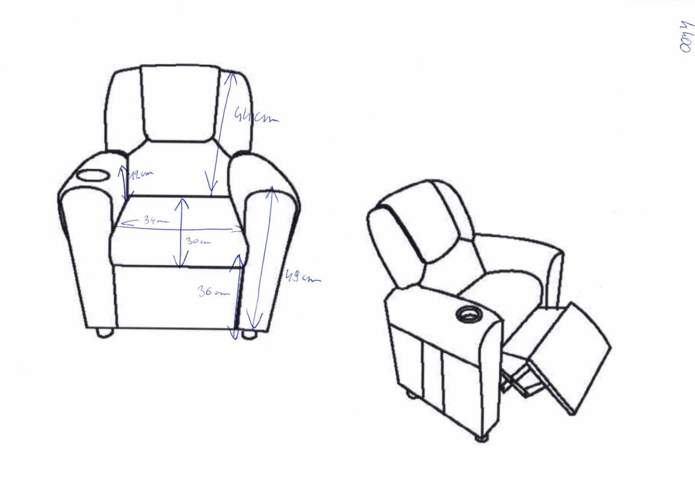 Fauteuil relax pour enfants Rex - rose - Image 11