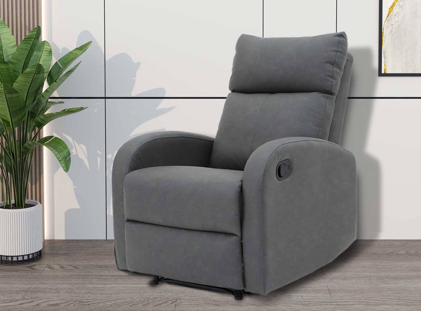 Fauteuil relax Scotland - noir - Image 9