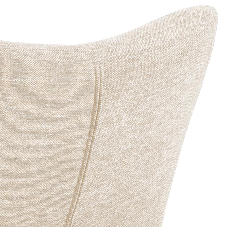 Fauteuil relax Talgar - dossier réglable - tissu beige - Image 3