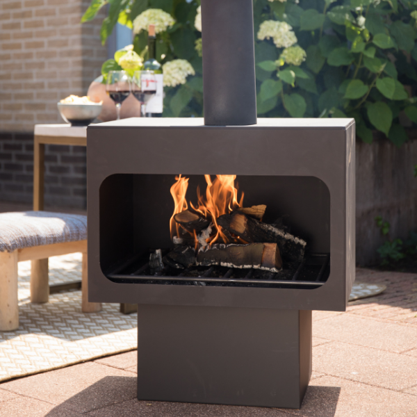 Foyer de jardin Dakota XL acier - noir - Image 2
