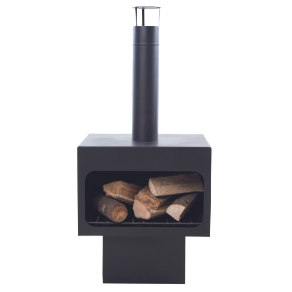 Foyer de jardin Dakota XL acier - noir - Image 5