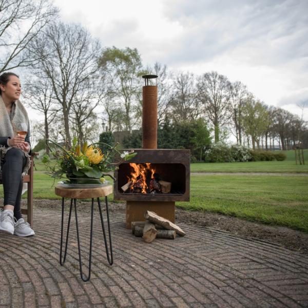 Foyer de jardin Dakota XL acier - rouille - Image 3