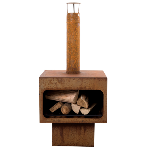 Foyer de jardin Dakota XL acier - rouille - Image 5