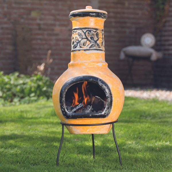 Foyer de jardin Jimenez 36x85cm - jaune/noir - Image 1