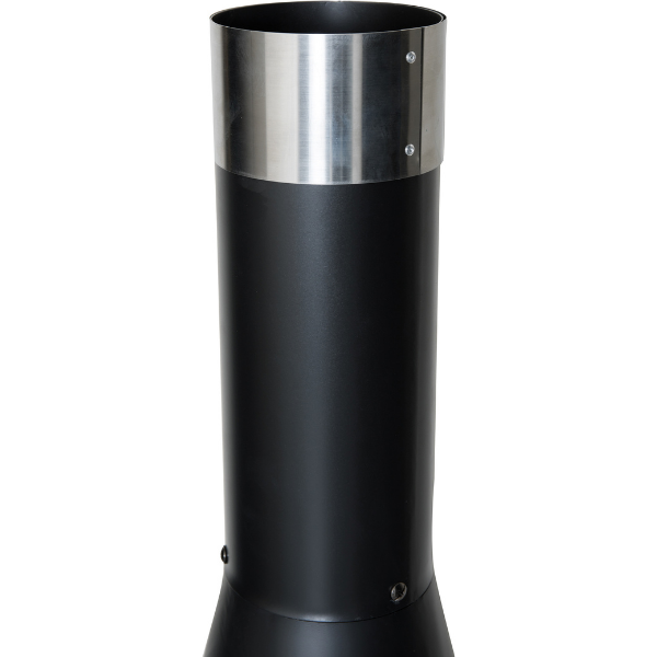 Foyer de jardin Kingsley 44x120cm acier - noir - Image 4