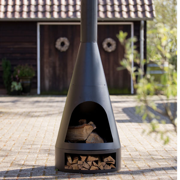 Foyer de jardin Kingsley 55x162cm acier - noir - Image 3