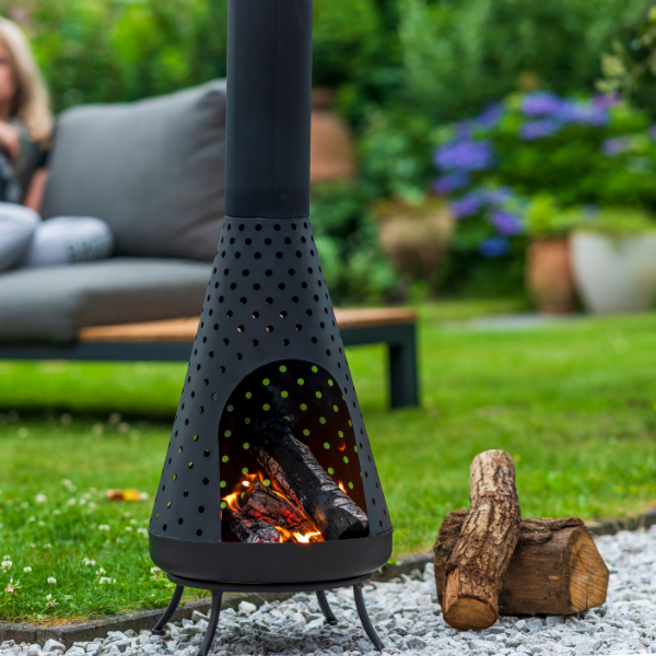 Foyer de jardin Nafi 35x108cm acier - noir - Image 2