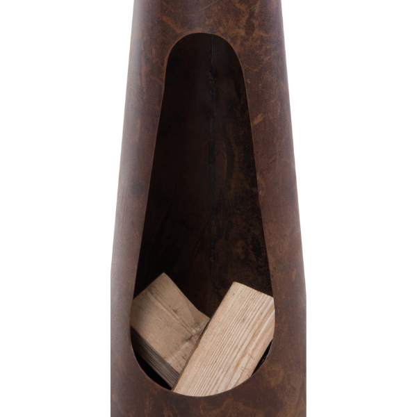 Foyer de jardin Wodan 30x110cm acier - rouille - Image 2