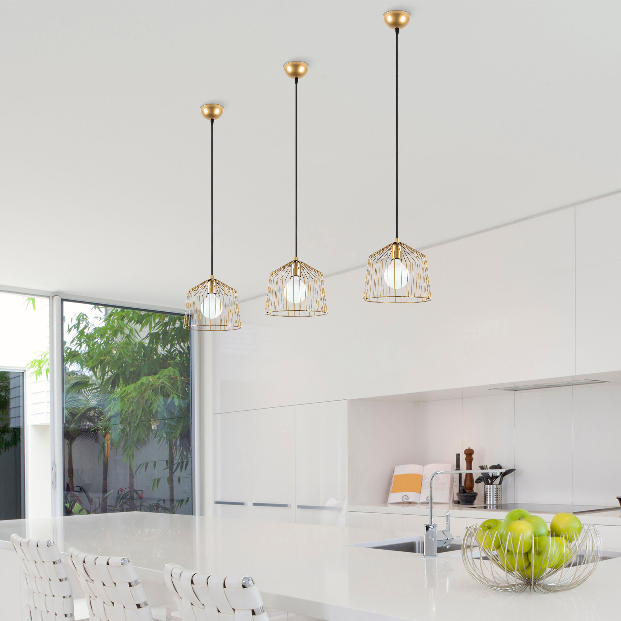 Fulgor Chandelier | Corps en métal| Or brillant | Hauteur réglable - Image 7