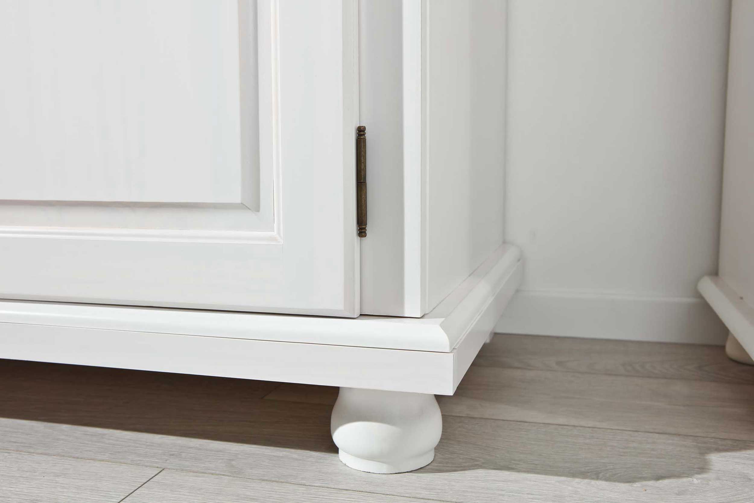 Garde-robe Bastian 104cm avec 2 portes - blanc - Image 6