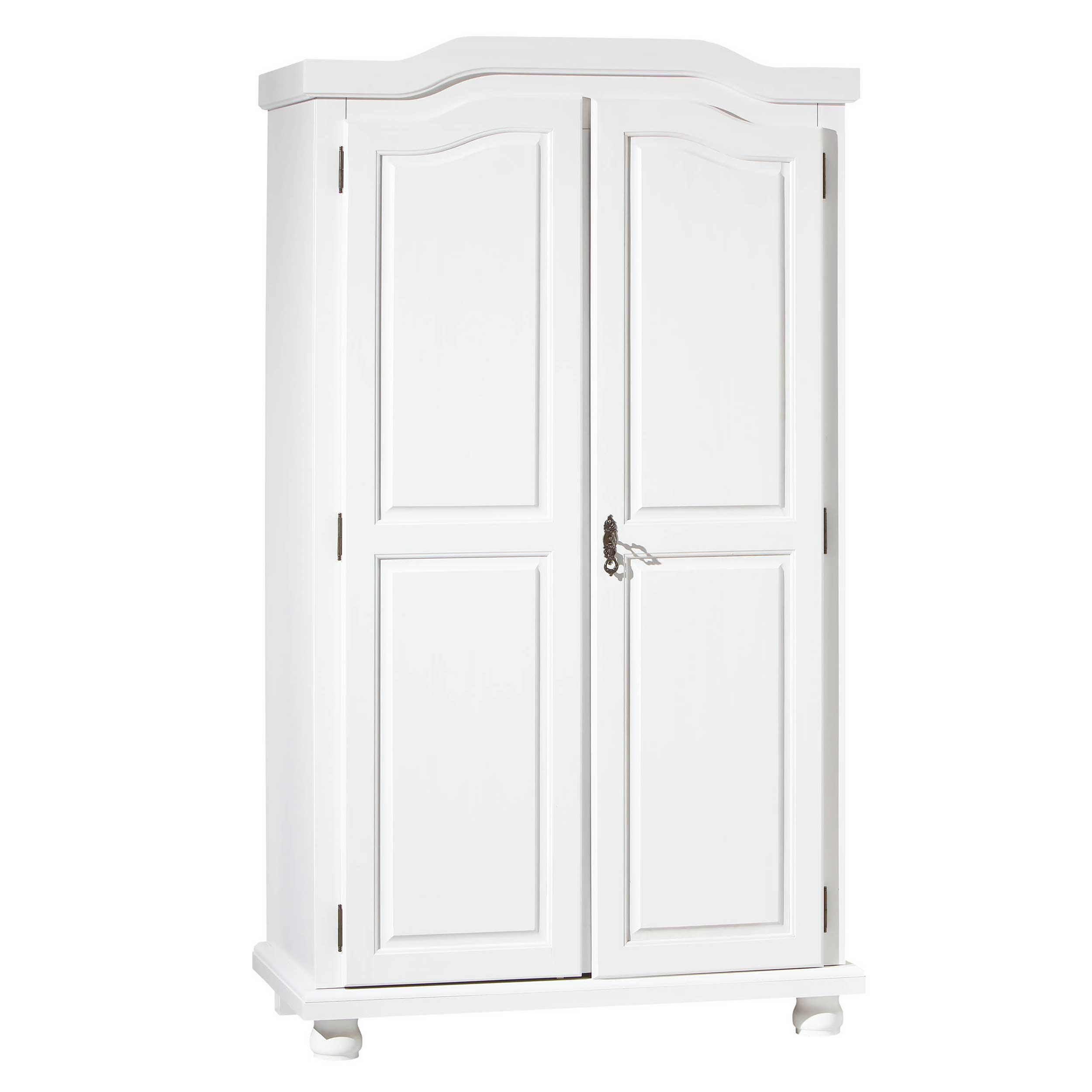 Garde-robe Bastian 104cm avec 2 portes - blanc - Image 10