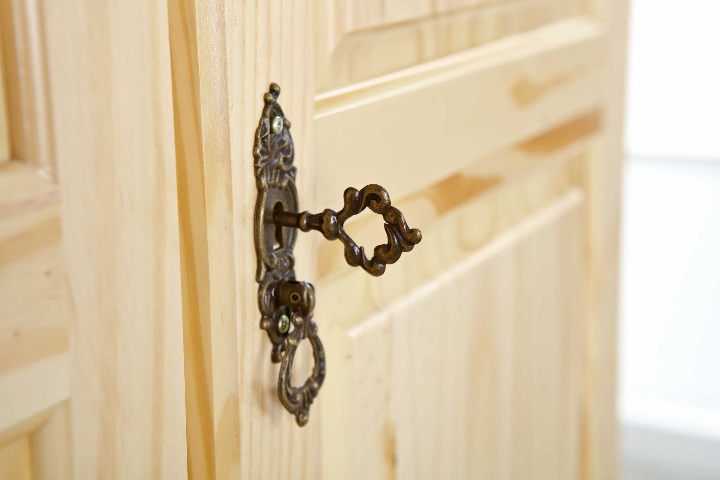 Garde-robe Bastian 104cm avec 2 portes - bois de pin - Image 3