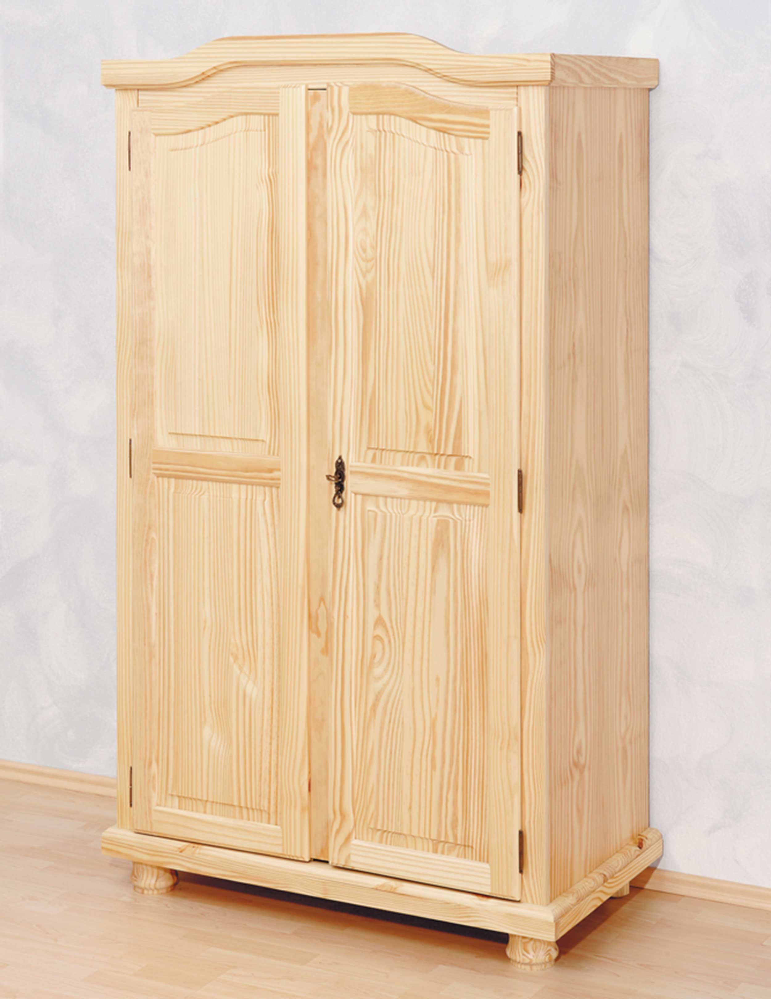 Garde-robe Bastian 104cm avec 2 portes - bois de pin - Image 5