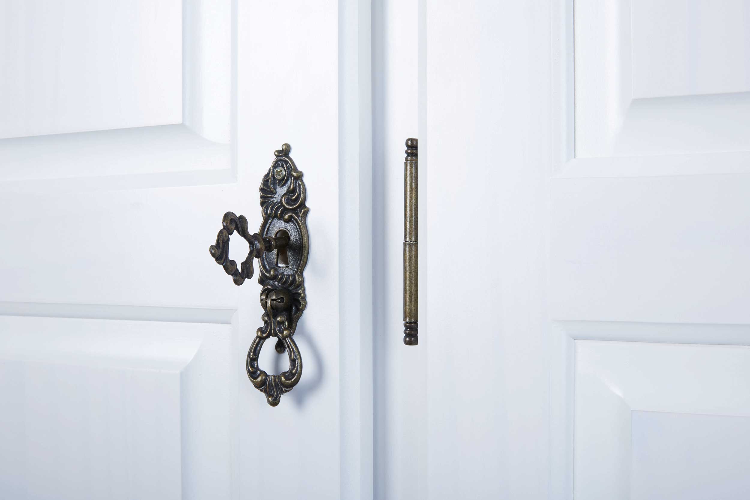 Garde-robe Bastian 150cm avec 3 portes - blanc - Image 4