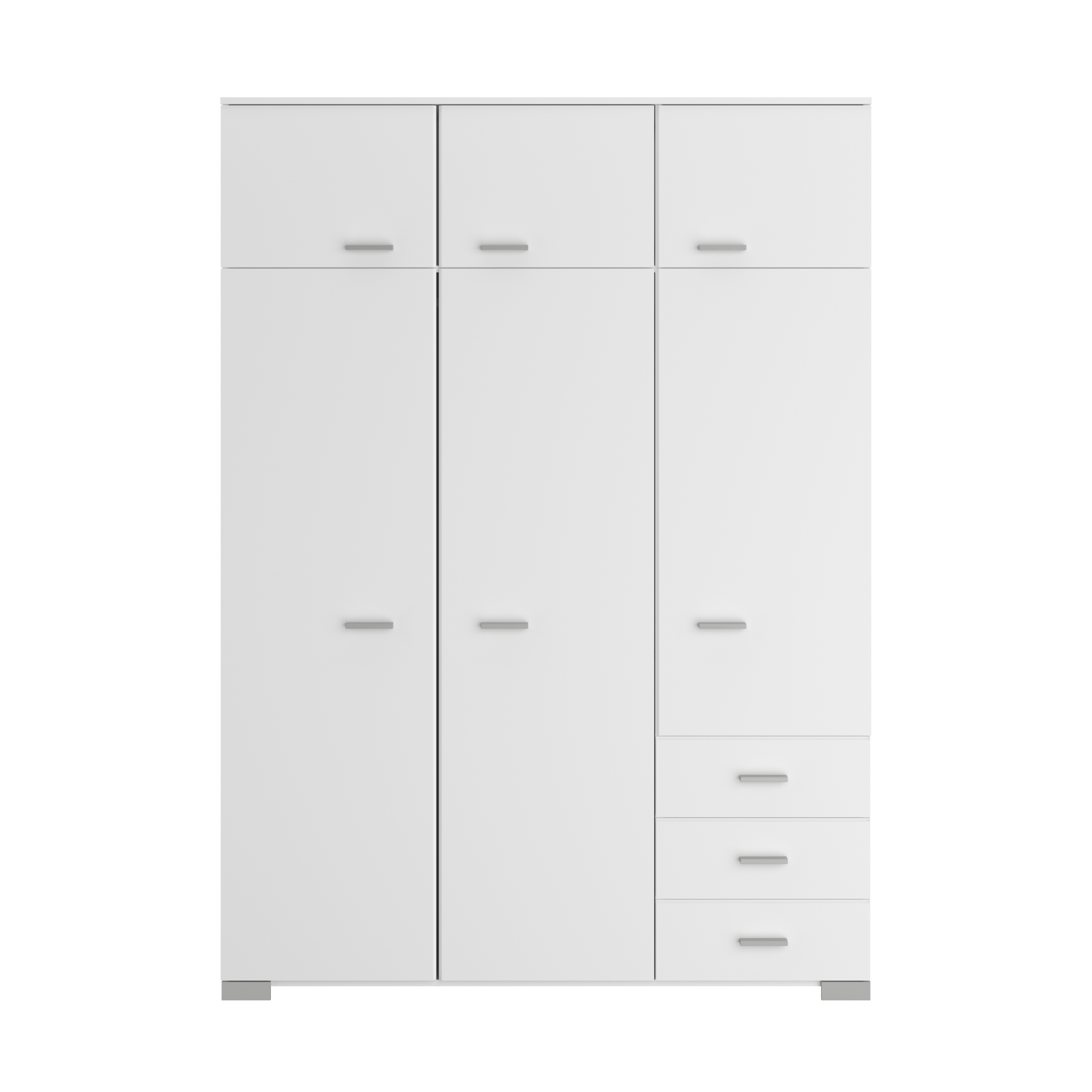 Garde-robe Gemma 146cm avec 6 portes - blanc - Image 5