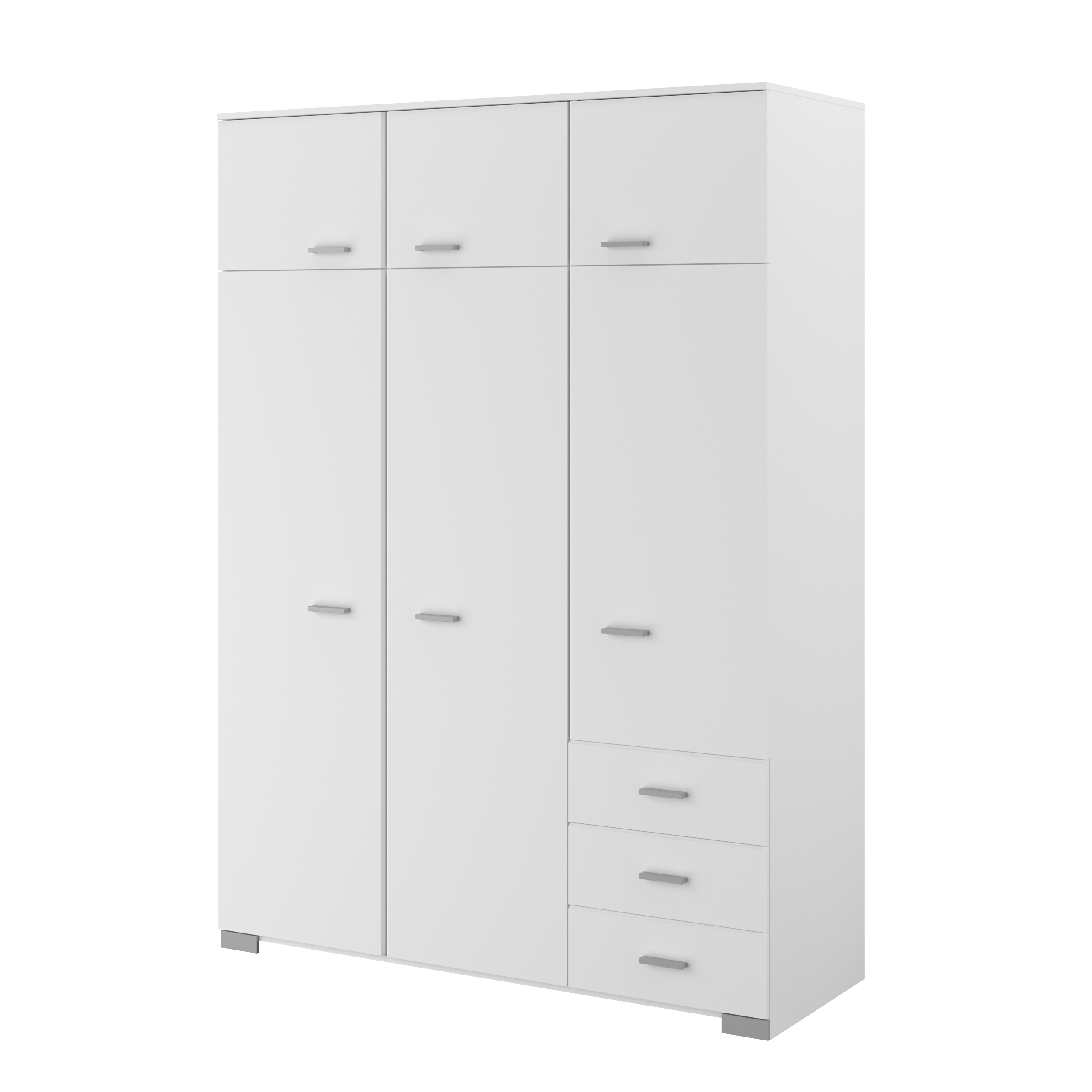 Garde-robe Gemma 146cm avec 6 portes - blanc - Image 6