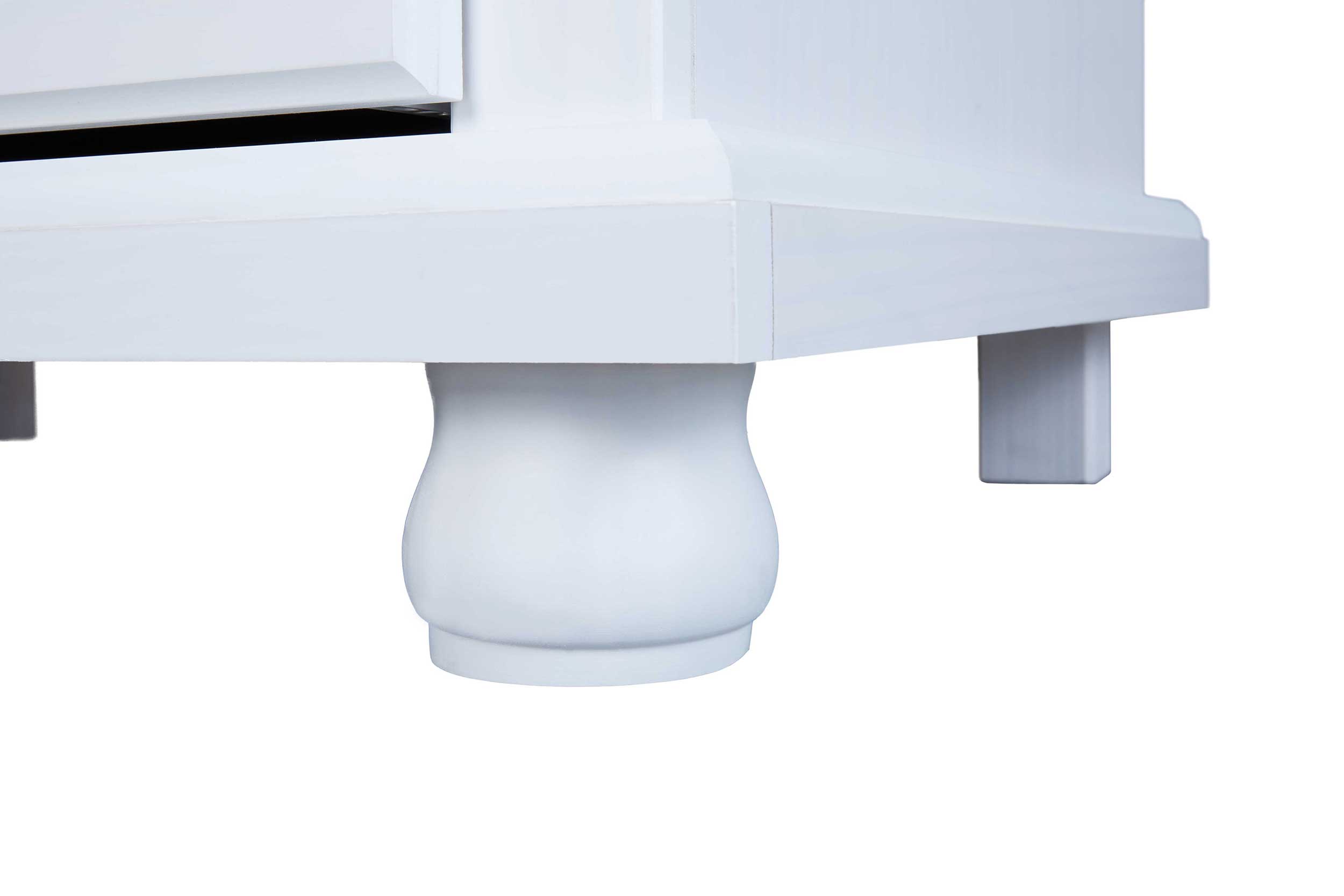 Garde-robe Karel 150cm avec 3 portes & miroir - blanc - Image 7