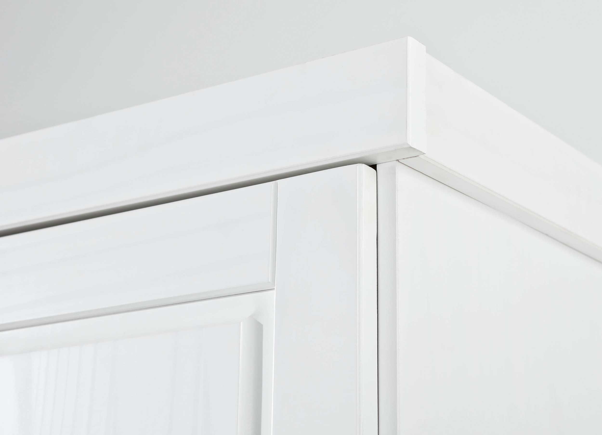 Garde-robe Léon 140cm avec 3 portes - blanc - Image 3