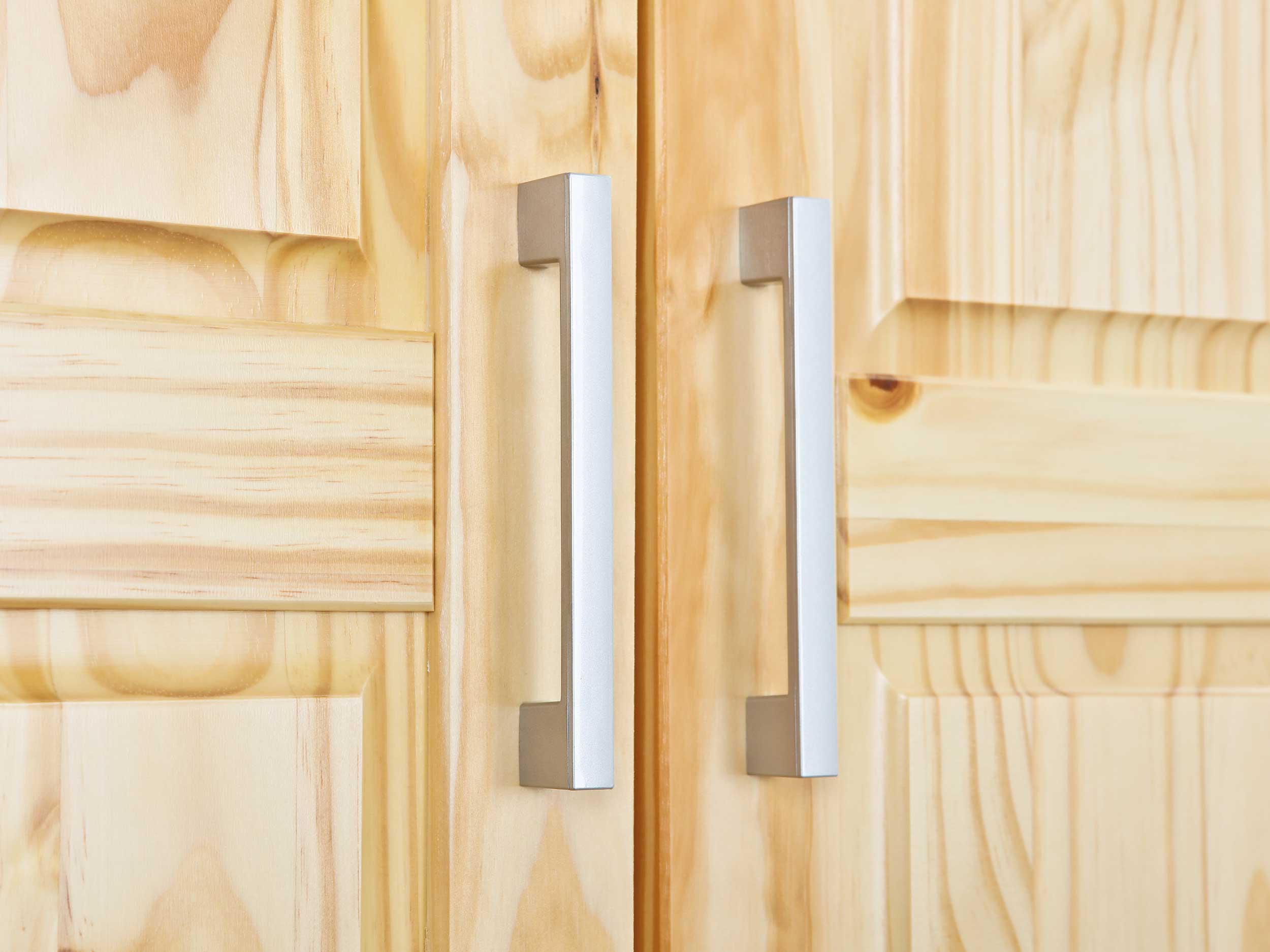 Garde-robe Léon 95cm avec 2 portes - bois de pin - Image 4