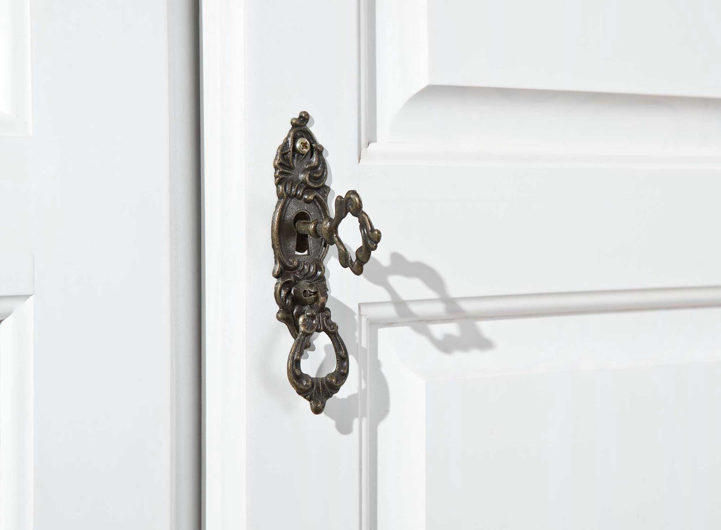 Garde-robe Ruth 104cm avec 2 portes - blanc - Image 3