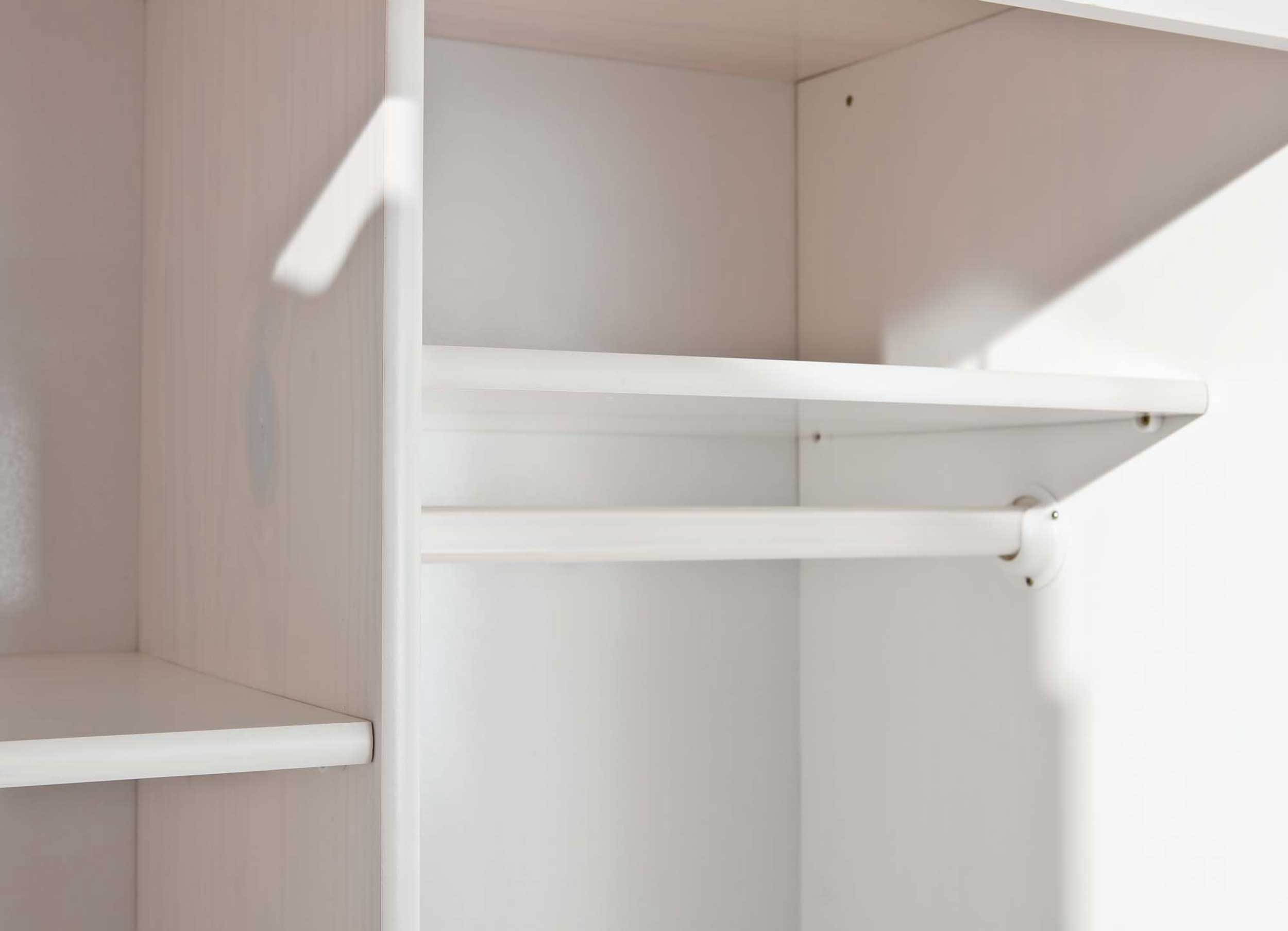 Garde-robe Ruth 104cm avec 2 portes - blanc - Image 5