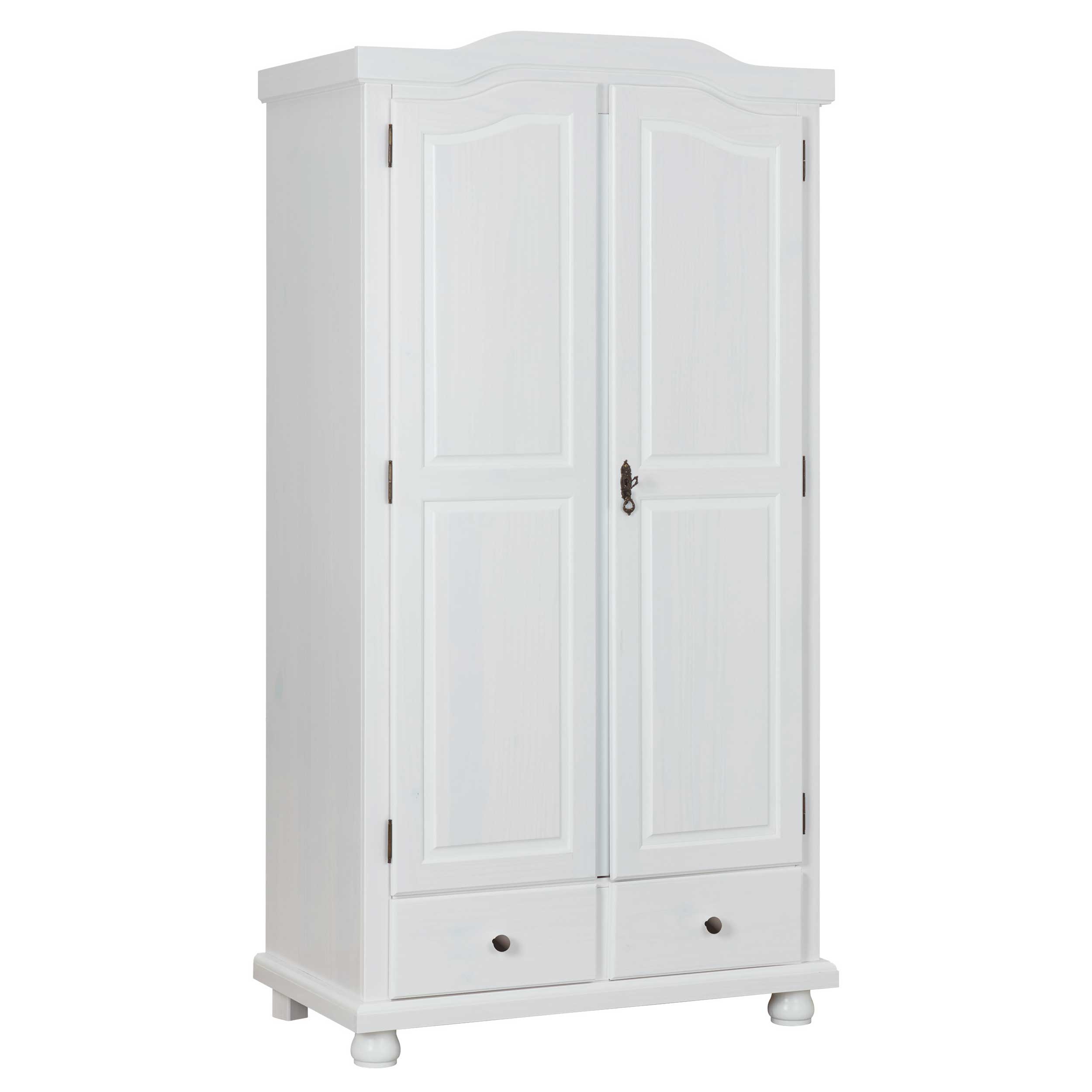 Garde-robe Ruth 104cm avec 2 portes - blanc - Image 9