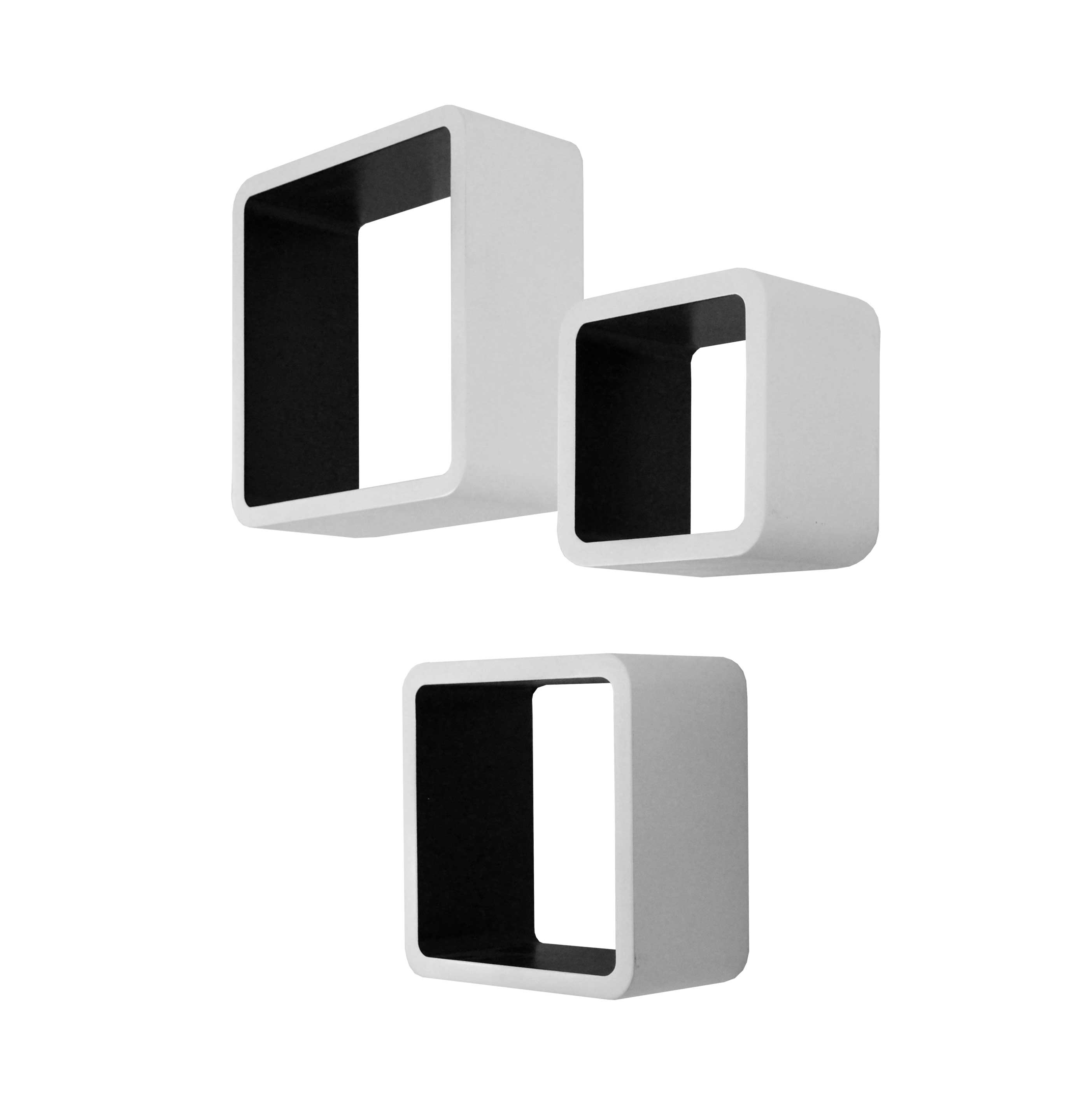 Jeu de 3 étagères murales Cubo - Image 3