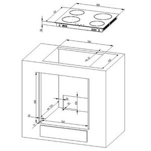 Kitchenette Ragnar 220cm avec four et lave-vaisselle - blanc brillant - Image 7