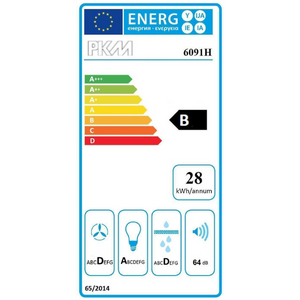Kitchenette Ragnar 270cm avec micro-ondes, réfrigérateur et four - blanc brillant - Image 2
