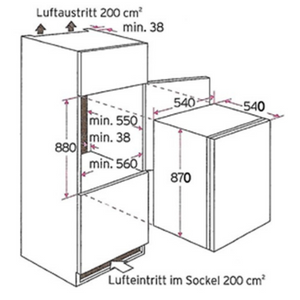 Kitchenette Ragnar 270cm avec micro-ondes, réfrigérateur et four - blanc brillant - Image 4